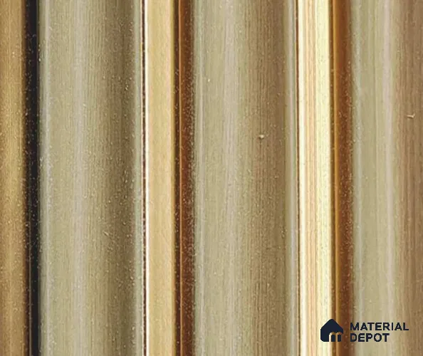 Brown Luxury Louver PN 06067 8 ft x 4.9 inch Charcoal Panel - 12 mm | Suitable for Feature Wall, TV Unit & Living Room | Width is Subjected to 5% Variation