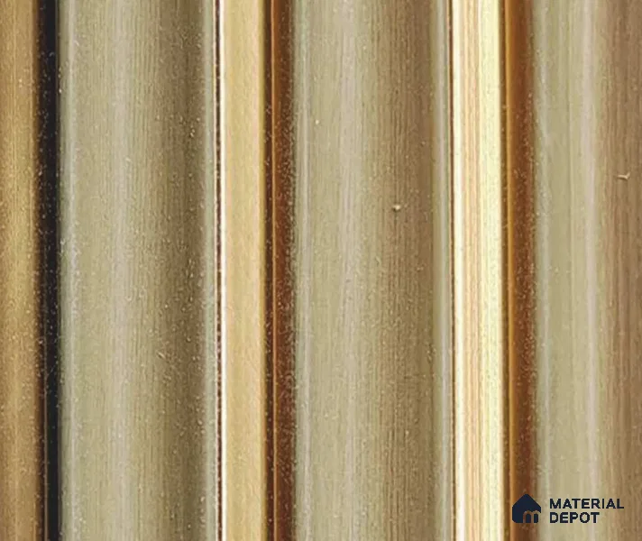 Brown Luxury Louver PN 06067 8 ft x 4.9 inch Charcoal Panel - 12 mm | Suitable for Feature Wall, TV Unit & Living Room | Width is Subjected to 5% Variation