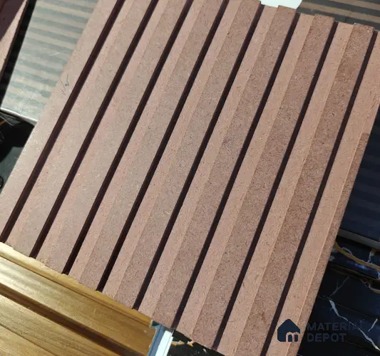 Duco Paintable 2003 MDF 8 ft 4 ft Fluted Exterior Panel - 12 mm