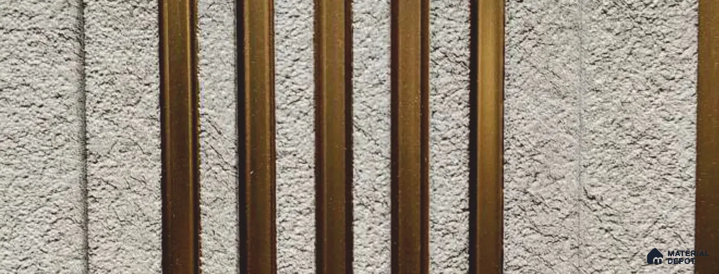 Grey Stone Louver PN 05956 8 ft x 7.9 inch Charcoal Panel - 12 mm | Suitable for Feature Wall, TV Unit & Living Room | Width is Subjected to 5% Variation