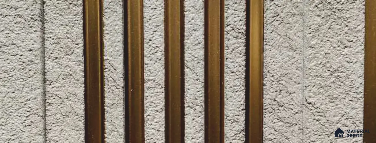 Grey Stone Louver PN 05956 8 ft x 7.9 inch Charcoal Panel - 12 mm | Suitable for Feature Wall, TV Unit & Living Room | Width is Subjected to 5% Variation