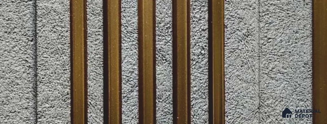 Grey Stone Louver PN 05949 8 ft x 7.9 inch Charcoal Panel - 12 mm | Suitable for Feature Wall, TV Unit & Living Room | Width is Subjected to 5% Variation