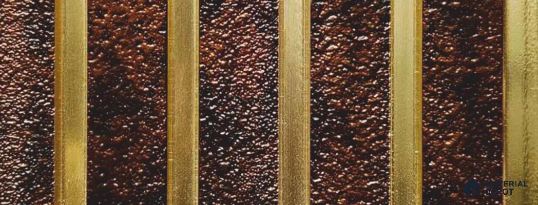 Brown Stone Louver PN 05950 8 ft x 7.9 inch Charcoal Panel - 12 mm | Suitable for Feature Wall, TV Unit & Living Room | Width is Subjected to 5% Variation