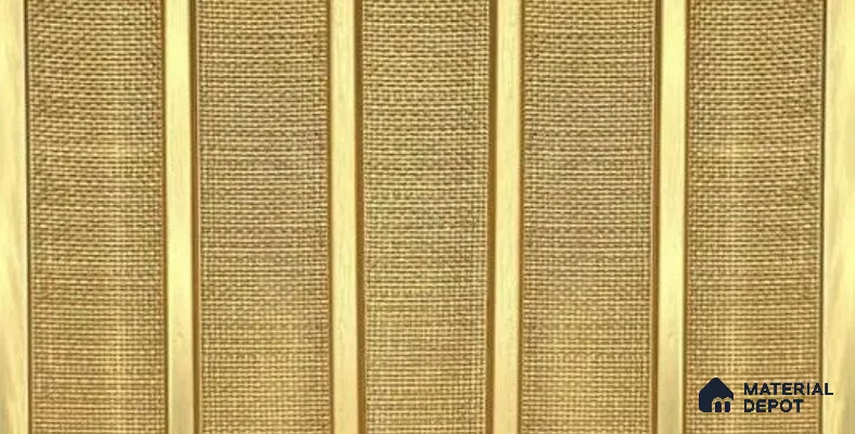 Brown Fabric Louver PN 05936 8 ft x 7.9 inch Charcoal Panel - 12 mm | Suitable for Feature Wall, TV Unit & Living Room | Width is Subjected to 5% Variation