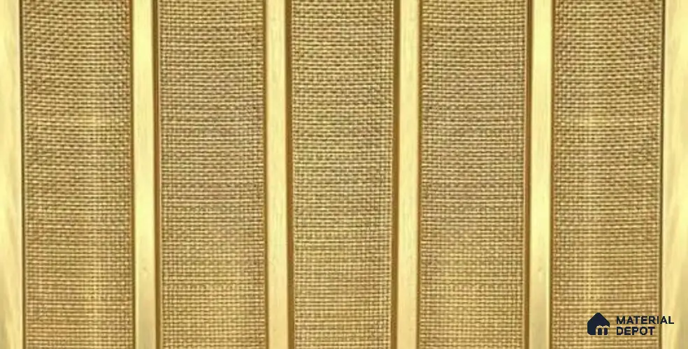 Brown Fabric Louver PN 05936 8 ft x 7.9 inch Charcoal Panel - 12 mm | Suitable for Feature Wall, TV Unit & Living Room | Width is Subjected to 5% Variation