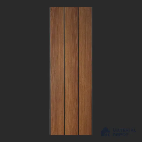 Brown Wood Look PVC Louver/Panel | 10ft x 1ft | 10 - mm | PN 06213