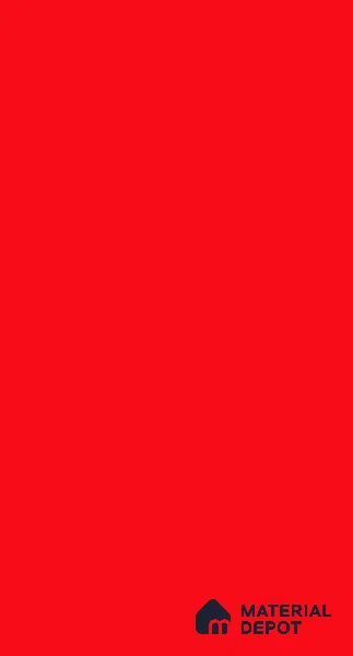 Vivid Red Solid Colors Look LM 04741 8 ft x 4 ft Glossy Finish Decorative Laminate - 0.92 mm | Suitable for Living Room, Kitchen, Office