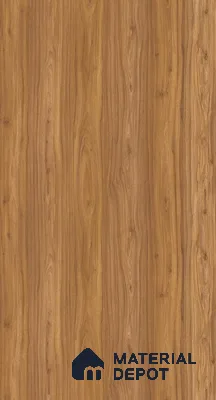 Wooden Look LM 05104 English Walnut 8 ft x 4 ft High Gloss Finish Decorative Laminate - 0.8 mm | Suitable for TV Unit, Wardrobe, Kitchen Cabinets
