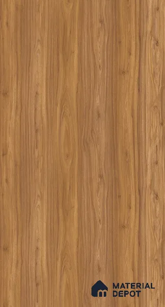 Wooden Look LM 05104 English Walnut 8 ft x 4 ft High Gloss Finish Decorative Laminate - 0.8 mm | Suitable for TV Unit, Wardrobe, Kitchen Cabinets
