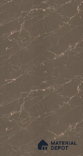 Brown Marble Look LM 05074 8 ft x 4 ft Texture Finish Decorative Laminate - 0.8 mm | Suitable for TV Unit, Wardrobe, Kitchen Cabinets