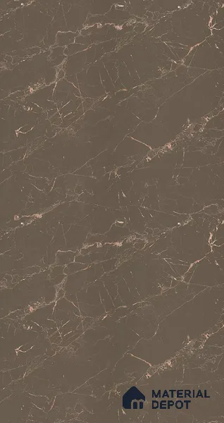Brown Marble Look LM 05074 8 ft x 4 ft Texture Finish Decorative Laminate - 0.8 mm | Suitable for TV Unit, Wardrobe, Kitchen Cabinets