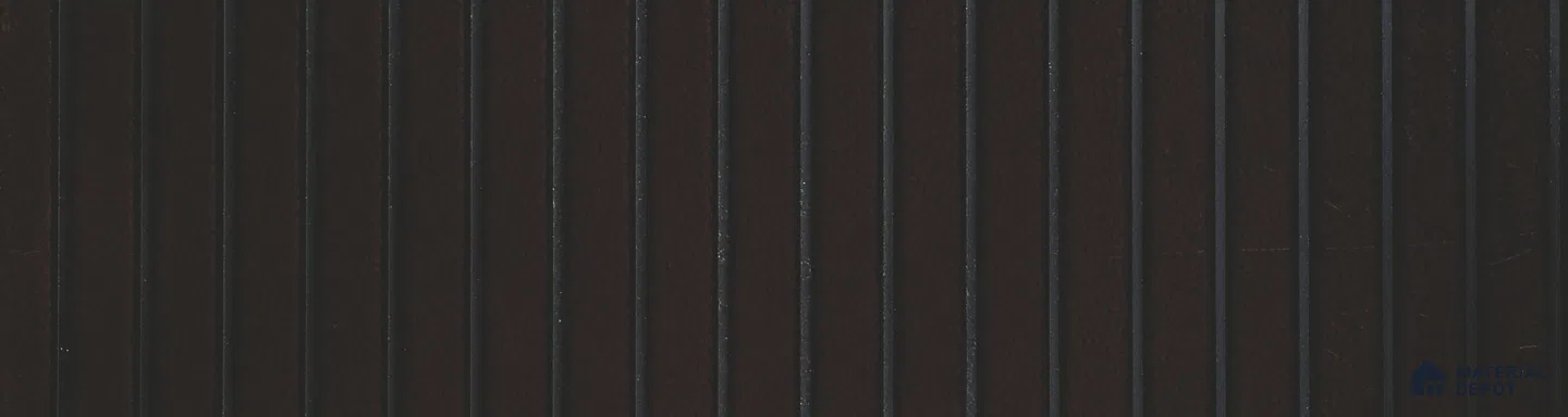 Black Plain Colour Louver PN 05996 8 ft x 12 inch Charcoal Panel - 7 mm | Suitable for Feature Wall, TV Unit & Living Room | Width is Subjected to 5% Variation
