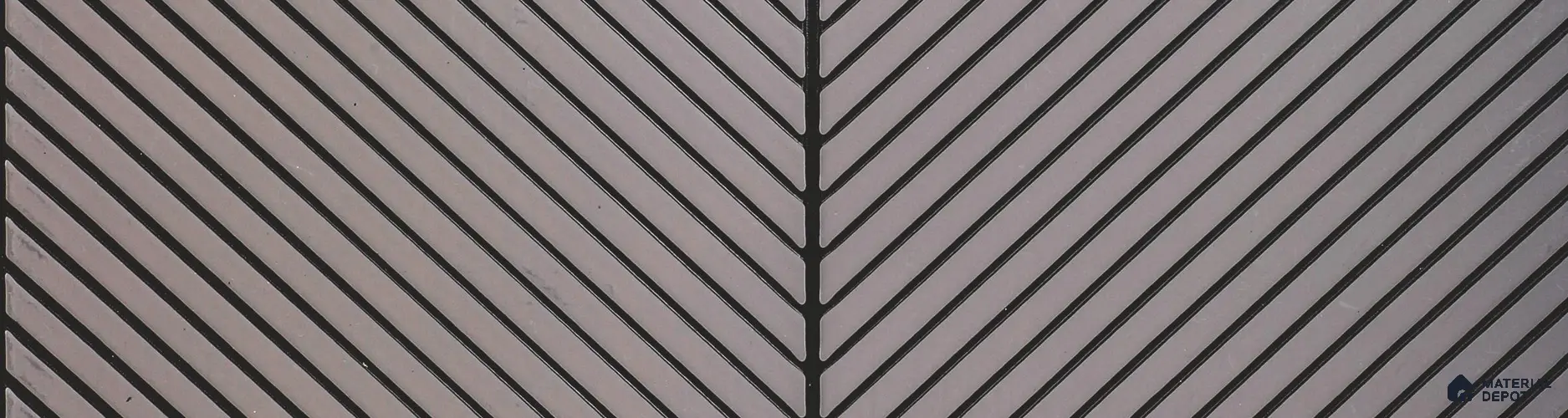 Grey Patterned Louver PN 06010 8 ft x 12 inch Charcoal Panel - 7 mm | Suitable for Feature Wall, TV Unit & Living Room | Width is Subjected to 5% Variation