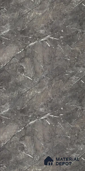 Grey Marble Look LM 21875 8 ft x 4 ft Texture Finish Decorative Laminate - 1 mm | Suitable for TV Unit, Wardrobe, Kitchen Cabinets