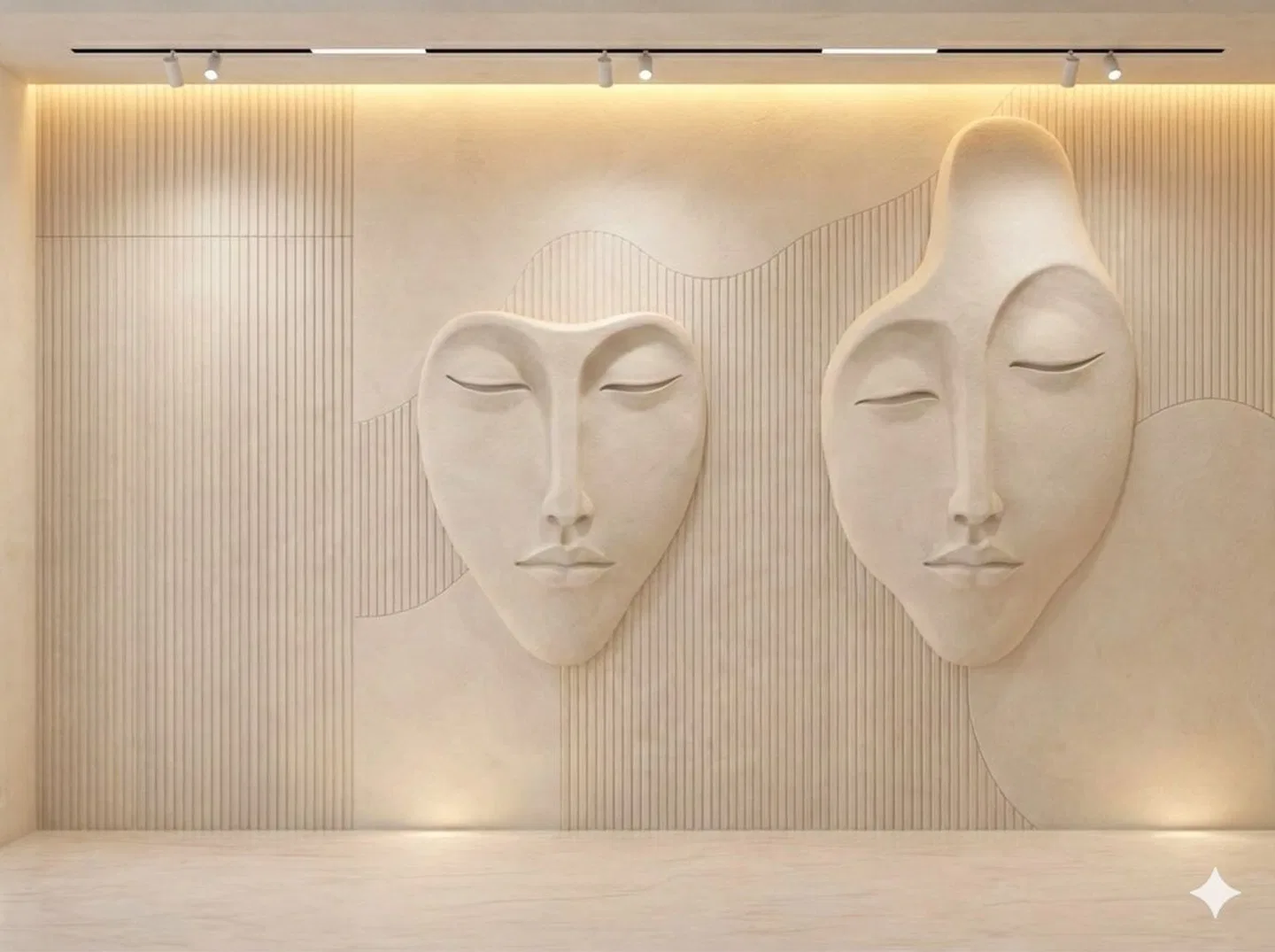 Duco Paintable 3D Bas-Relief Plaster Wall | Material Depot