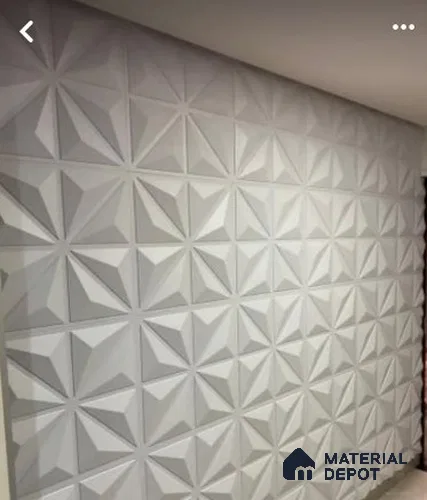 3D Patterned CNC Made HDHMR Panel 8 ft x 2.5 ft - 25 mm (Design size 6x2.5 ft)