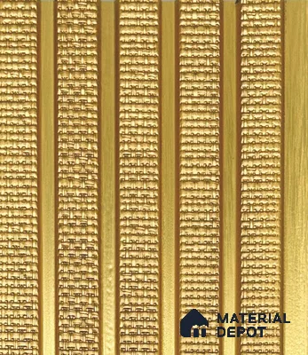 Gold Patterned Louver PN 05969 8 ft x 4.4 inch Charcoal Panel - 7 mm | Suitable for Feature Wall, TV Unit & Living Room | Width is Subjected to 5% Variation