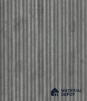Grey Wooden Louver PN 05964 8 ft x 4.4 inch Charcoal Panel - 7 mm | Suitable for Feature Wall, TV Unit & Living Room | Width is Subjected to 5% Variation