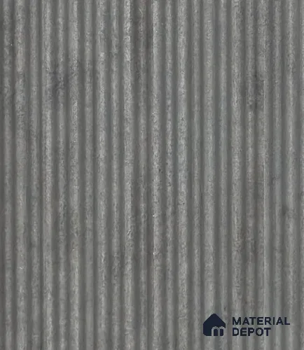 Grey Wooden Louver PN 05964 8 ft x 4.4 inch Charcoal Panel - 7 mm | Suitable for Feature Wall, TV Unit & Living Room | Width is Subjected to 5% Variation