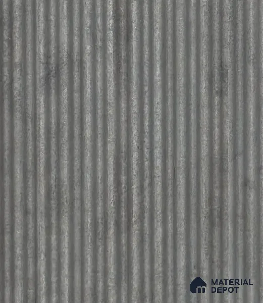 Grey Wooden Louver PN 05964 8 ft x 4.4 inch Charcoal Panel - 7 mm | Suitable for Feature Wall, TV Unit & Living Room | Width is Subjected to 5% Variation