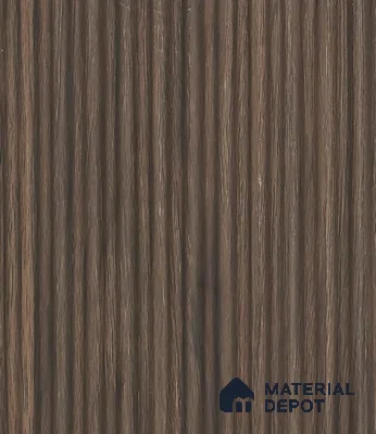 Brown Wooden Louver PN 05965 8 ft x 4.4 inch Charcoal Panel - 7 mm | Suitable for Feature Wall, TV Unit & Living Room | Width is Subjected to 5% Variation