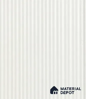 White Plain Colour Louver PN 05966 8 ft x 4.4 inch Charcoal Panel - 7 mm | Suitable for Feature Wall, TV Unit & Living Room | Width is Subjected to 5% Variation