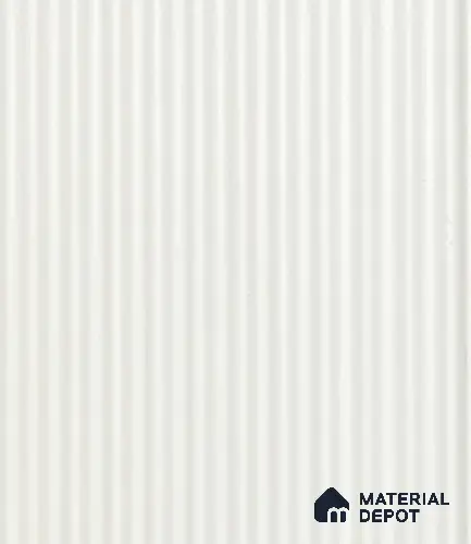 White Plain Colour Louver PN 05966 8 ft x 4.4 inch Charcoal Panel - 7 mm | Suitable for Feature Wall, TV Unit & Living Room | Width is Subjected to 5% Variation