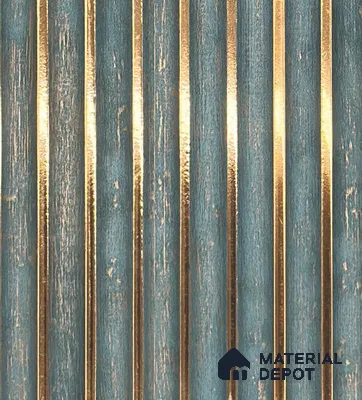 Grey Marble Louver PN 05978 8 ft x 4.7 inch Charcoal Panel - 7 mm | Suitable for Feature Wall, TV Unit & Living Room | Width is Subjected to 5% Variation