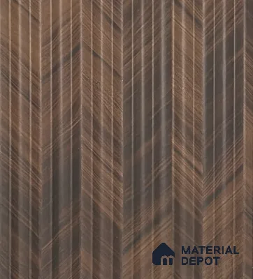 Brown Wooden Louver PN 05981 8 ft x 4.7 inch Charcoal Panel - 7 mm | Suitable for Feature Wall, TV Unit & Living Room | Width is Subjected to 5% Variation