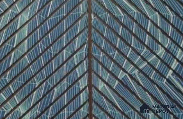 Blue Patterned Louver PN 05988 8 ft x 7.8 inch Charcoal Panel - 7 mm | Suitable for Feature Wall, TV Unit & Living Room | Width is Subjected to 5% Variation