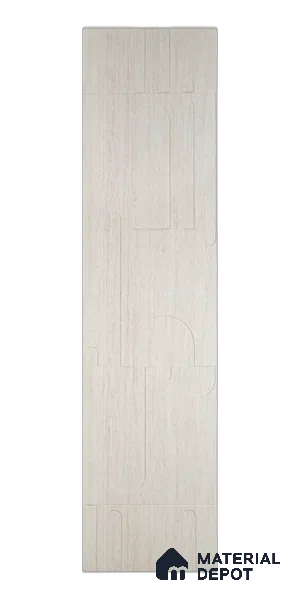 PN 08046 Patterned Look Decorative Wall Panel Membrane HDHMR 8 ft x 2 ft Texture Finish - 5 mm | Suitable for Feature Wall, TV Unit & Living Room