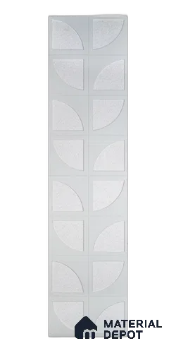PN 08052 Patterned Look Decorative Wall Panel Membrane HDHMR 8 ft x 2 ft Texture Finish  - 5 mm | Suitable for Feature Wall, TV Unit & Living Room