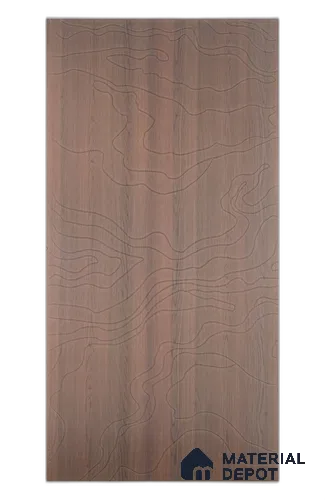 PN 08054 Patterned Look Decorative Wall Panel Membrane HDHMR 8 ft x 4 ft Texture Finish  - 5 mm | Suitable for Feature Wall, TV Unit & Living Room