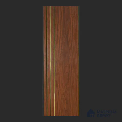 White Wood Look PVC Louver/Panel | 10 ft x 1 ft | 10 - mm | PN 07861
