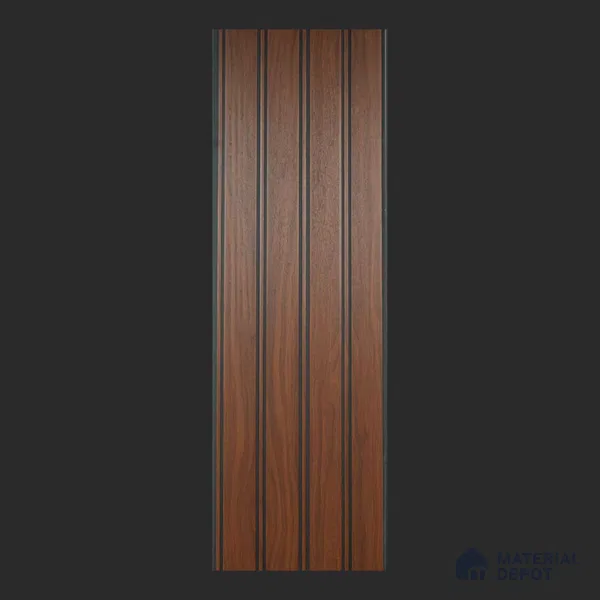 Brown Wood Look PVC Louver/Panel | 10 ft x 1 ft | 10 - mm | PN 02892