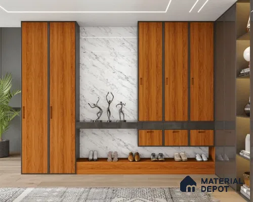 Wooden Look LM 23599 (AO 08 7123) Coastal Cedar 8 ft x 4 ft Apex Oak Finish Decorative Laminate - 1 mm | Suitable for TV Unit, Wardrobe, Kitchen Cabinets