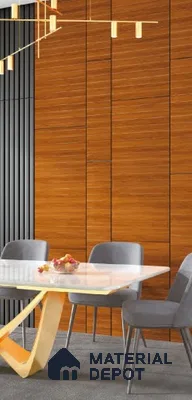 Wooden Look LM 23588 (AW 14 7123) HZ Coastal Cedar 8 ft x 4 ft Aztec Walnut Finish Decorative Laminate - 1 mm | Suitable for TV Unit, Wardrobe, Kitchen Cabinets