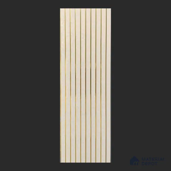 Beige Stone Look PVC Louver/Panel | 10 ft x 1 ft | 10 - mm | PN 08018