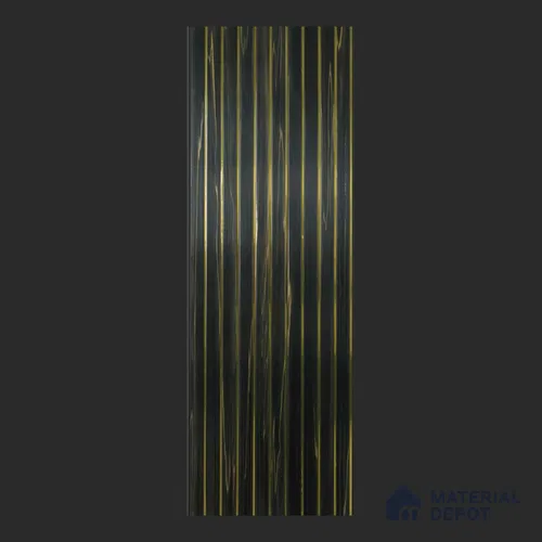Black Marble Look PVC Louver/Panel | 10 ft x 1 ft | 10 - mm | PN 08033