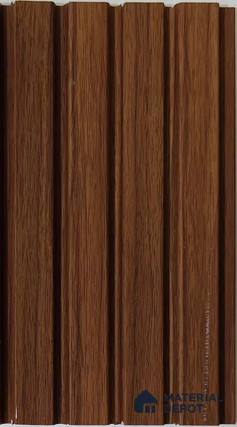Brown Wood Look PN 07892 9.5 ft x 5 inch Charcoal Panel/Louver - 11 mm