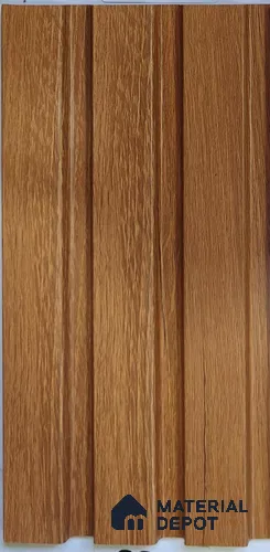 Brown Wood Look PN 07895 9.5 ft x 5 inch Charcoal Panel/Louver - 11 mm