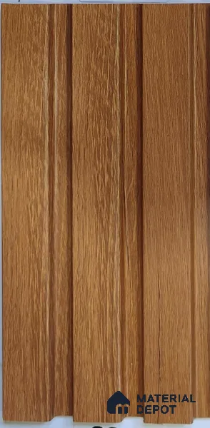 Brown Wood Look PN 07895 9.5 ft x 5 inch Charcoal Panel/Louver - 11 mm