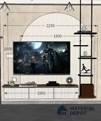 Archline Luxe Panel 7 ft x 8 ft CNC Made HDHMR Panel - 25 mm