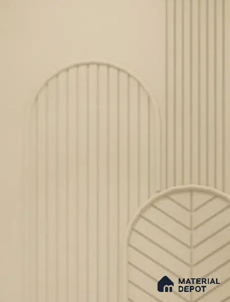 Duco Paintable Beige CNC Made HDHMR Panel 8 ft x 4 ft -25 mm
