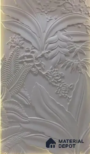 Duco Paintable Botanical 8 ft x 5 ft CNC Made HDHMR Exterior Panel - 30 mm