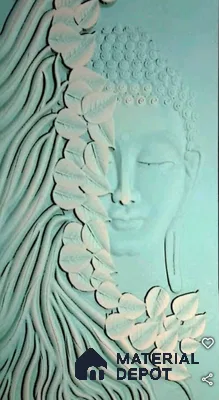 Duco Paintable Buddha Leaf 8ft x 4ft CNC Made HDHMR - 25 mm