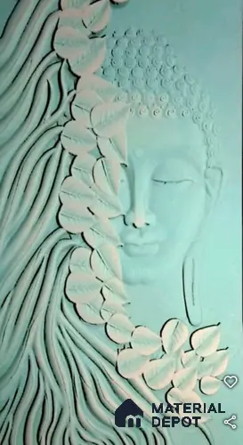 Duco Paintable Buddha Leaf 8ft x 4ft CNC Made HDHMR Exterior - 30 mm