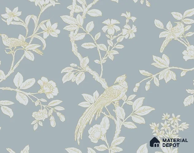 28161 | 10 Meter x 21 Inches Chinoserie Look Wallpaper - 57.41 Sq. Ft.