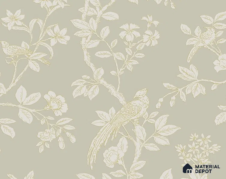 28162 | 10 Meter x 21 Inches Chinoserie Look Wallpaper - 57.41 Sq. Ft.