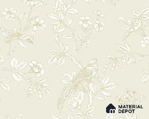 28163 | 10 Meter x 21 Inches Chinoserie Look Wallpaper - 57.41 Sq. Ft.